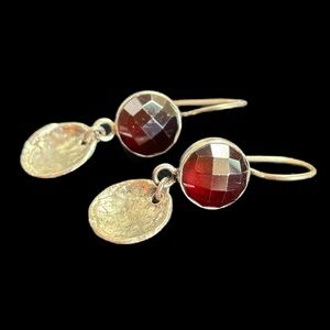 Vintage Silpada .925 Silver Earrings with Smoky Topaz